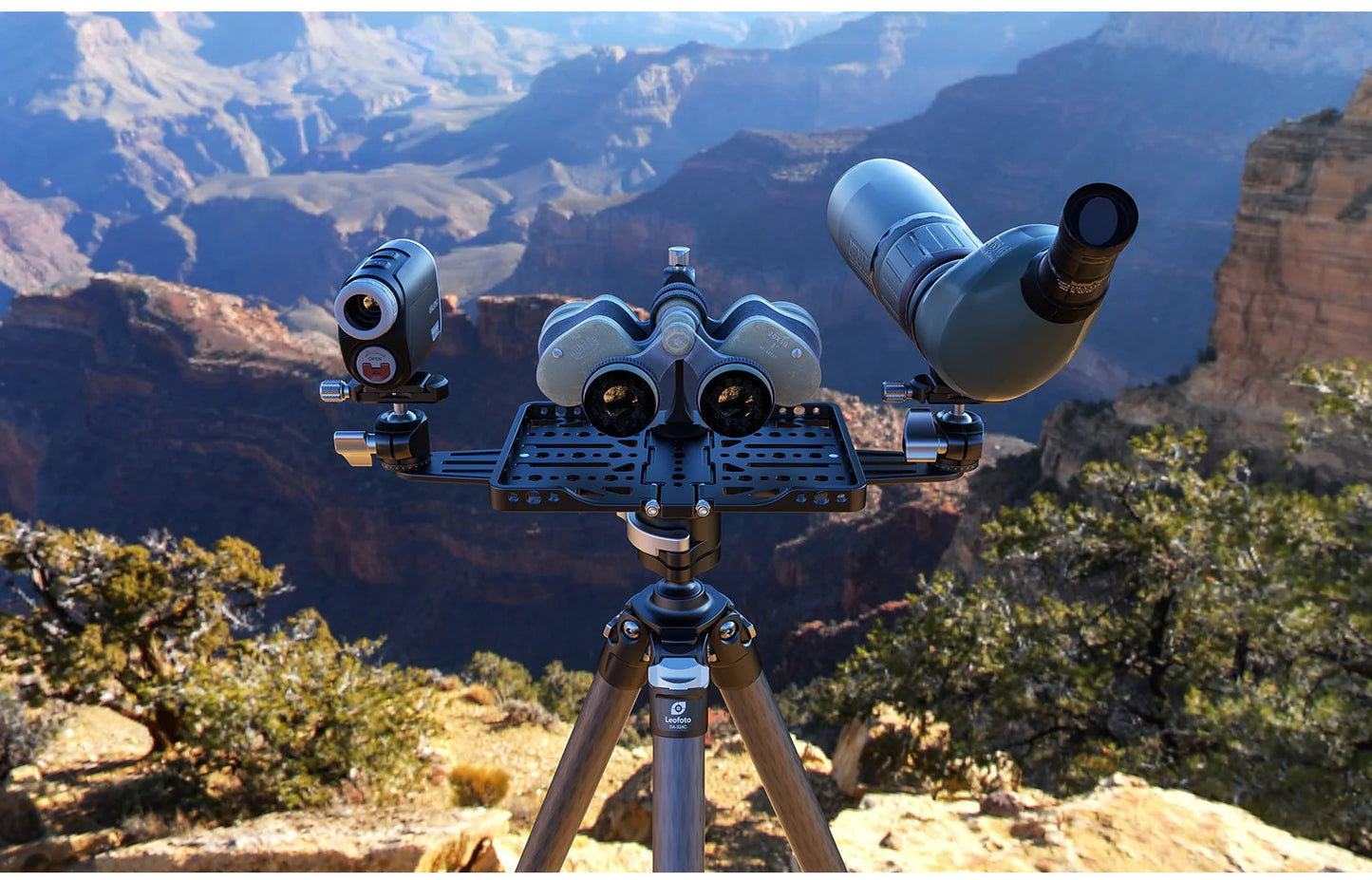 Leofoto FDM-05 Foldable Tac Table | Integrated Arca Rail | 1/4" and 3/8" Mounting