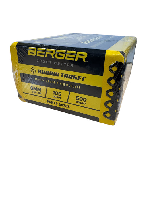 Berger 6mm 105 GR Match Hybrid Target (Box of 500)