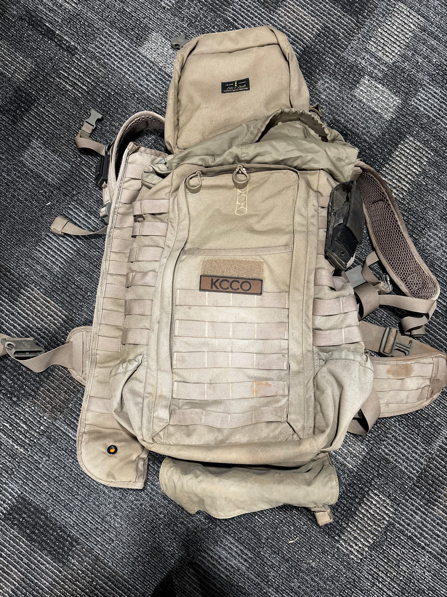 Eberlestock Gunslinger II with rain cover and OBI