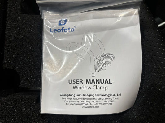 Leofoto window clamp Demo