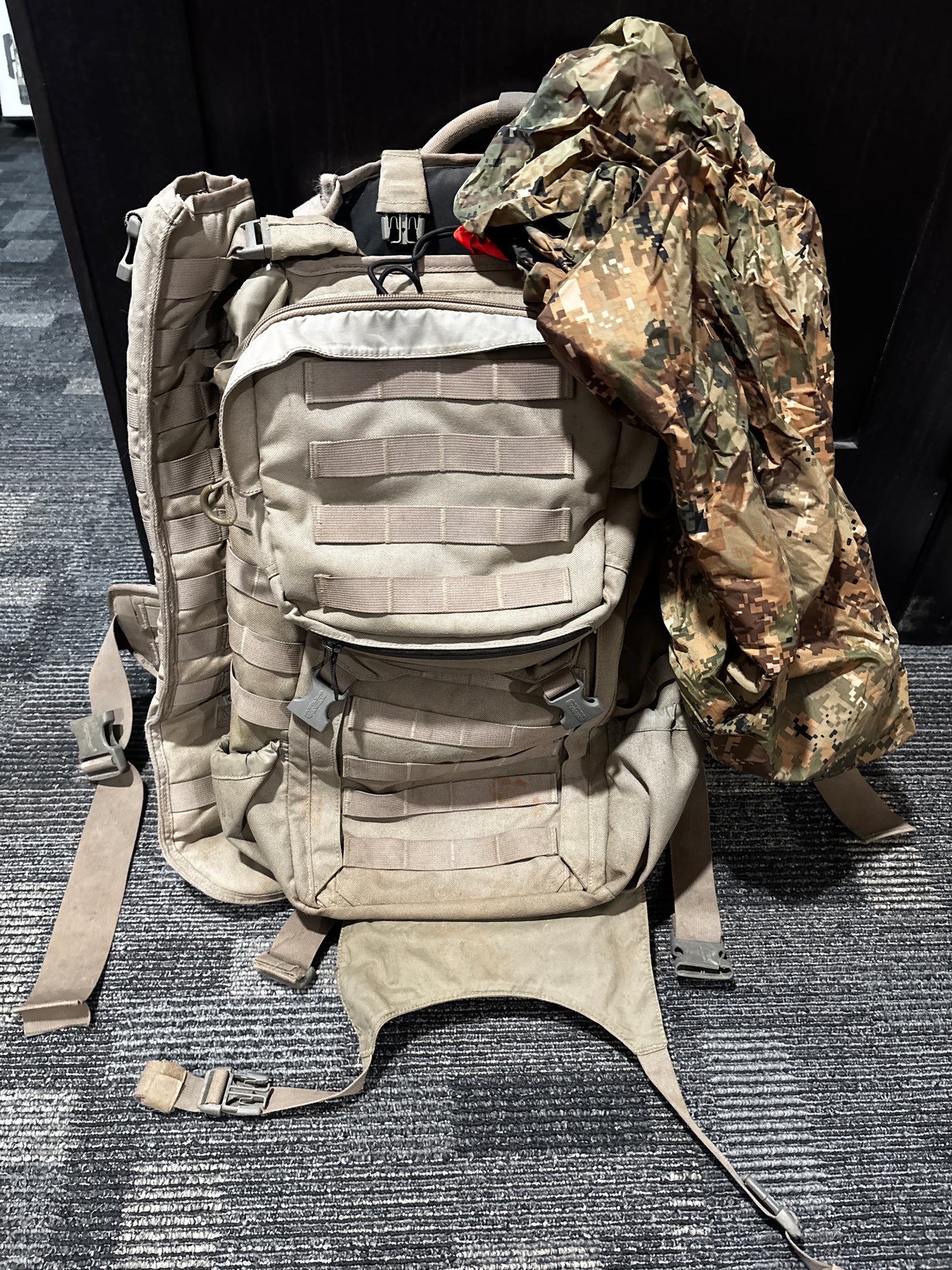 Eberlestock Gunslinger II with rain cover and OBI