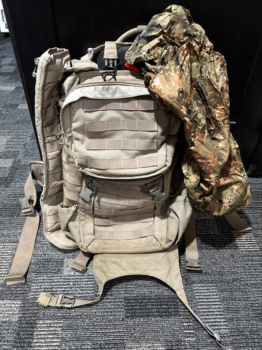 Eberlestock Gunslinger II with rain cover and OBI
